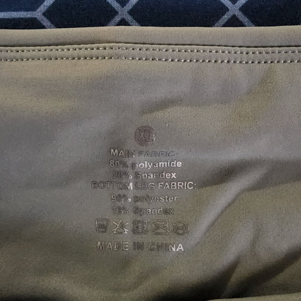 High Waisted Quick Dry Athletic Workout Shorts | XL | Jasmine Green - Picture 5 of 7